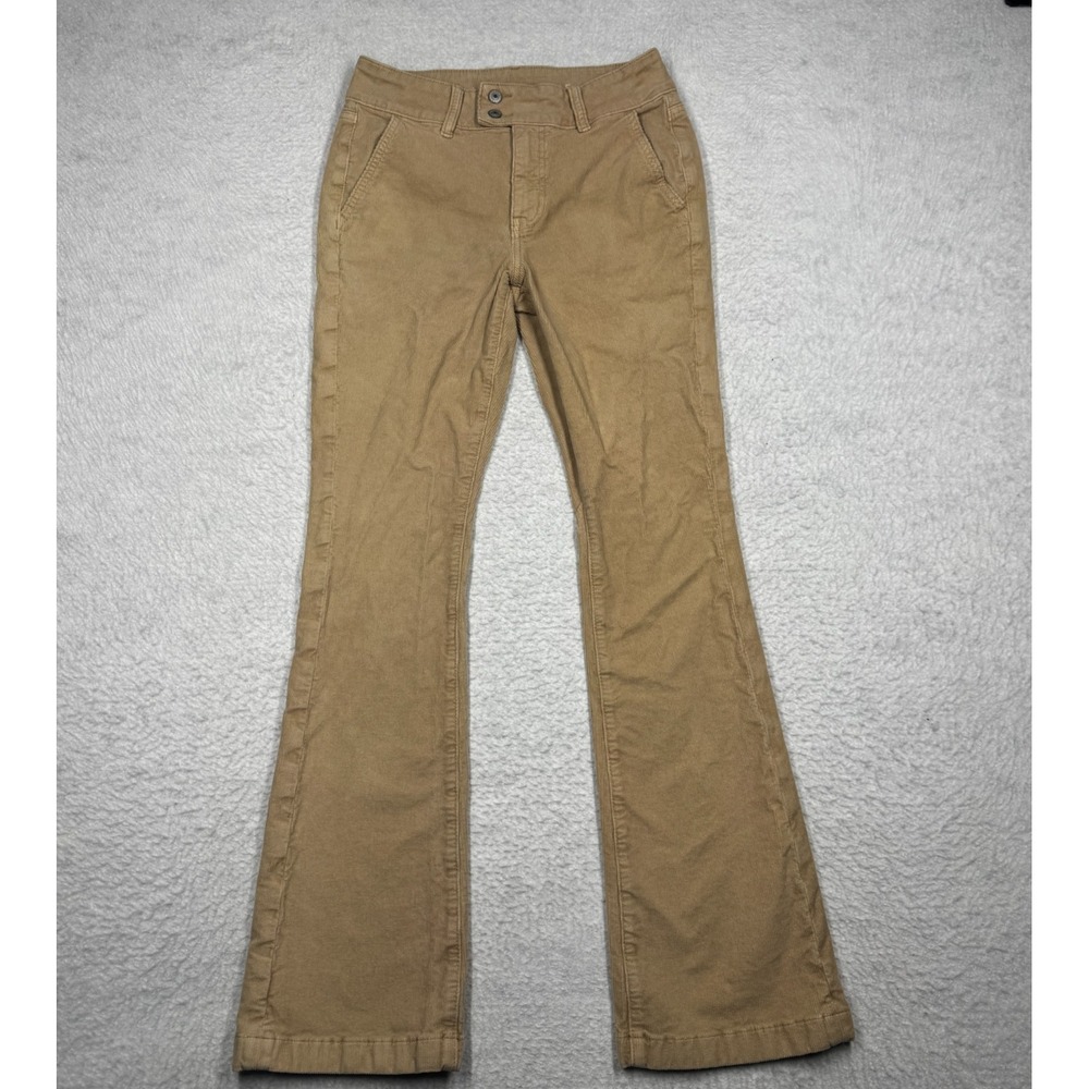 American Eagle Corduroy Pants‎ High Rise Kick Boot Beige Women's Size 4 (29x31)